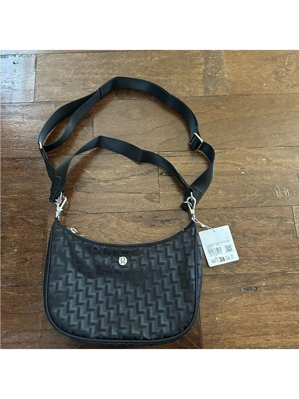 Lululemon City Essentials Small Shoulder Bag 3L Monogram Jacquard Black-NWT - Picture 5 of 14